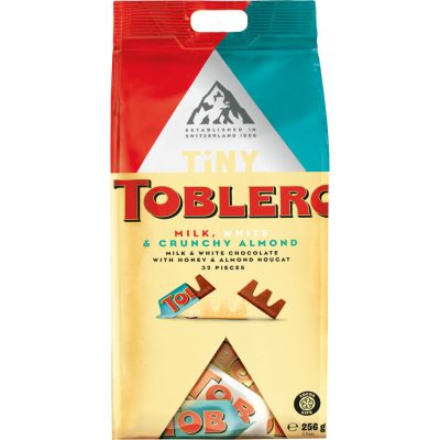 Toblerone fehér-, és tejcsokoládé válogatás 256g