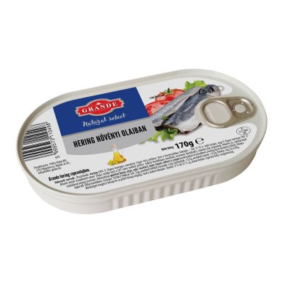 Grande hering növényi olajban 170g
