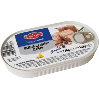 Grande makrélafilé növényi olajban 170g