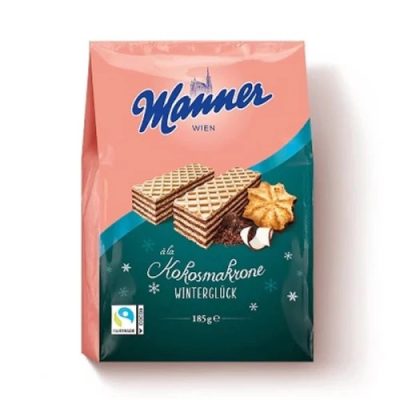 Manner Kókuszcsók ízű ostya 185g