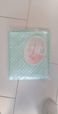 Bébi paplan flanell + soft sima 90x70 cm - zöld színben