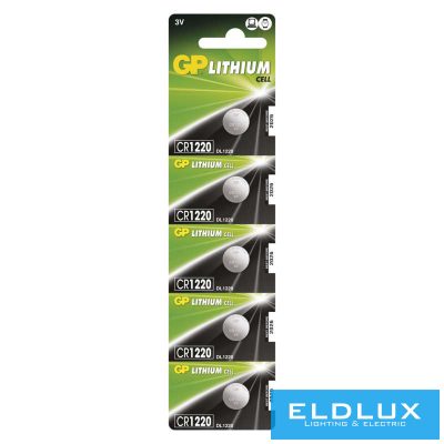 GP lítium gombelem CR1220 5db/bliszter
