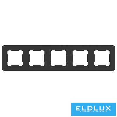 ELDANA Ötös műanyag keret Fekete