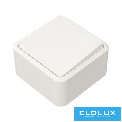 ELDIMPRESS Falon kívüli Egypólusú kapcsoló (101) Fehér IP20