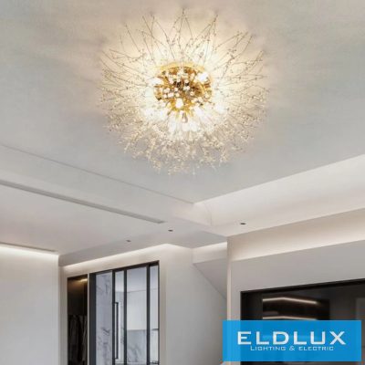 UNIVERSO Kristály mennyezeti 10xG9 Max60W IP20 arany ∅550mm