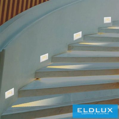 UNIVERSO süllyesztett LED lámpatest PIR 1.3w 25lm 3000k 3m-120°-45sec IP20 fehér