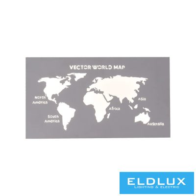 UNIVERSO térkép fali lámpa LED 13w 1040lm CCT IP20 285x160mm fehér