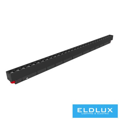 UNIVERSO Mágneses sínbe szerelhető spot Lámpa DC:48V 24w 2160lm 3000k RA90 IP20 Fekete 600x45x24mm