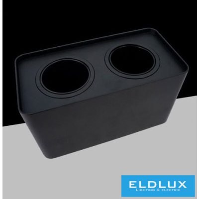 UNIVERSO Spot lámpatest IP20 Fekete 2xGU10