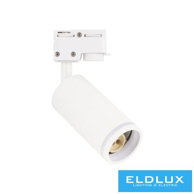 UNIVERSO Egyfázisú sínre szerelhető lámpa GU10 Max.35w fehér D55x85x175