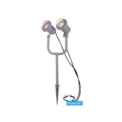 Fűbe szúrható kerti lámpa 2xGU10 max.35w IP44 200x100x640mm Szürke