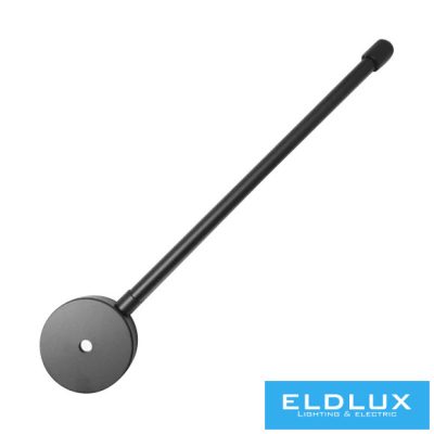 UNIVERSO Egyfázisú sínhez állítható rögzitő Fekete 100-200mm