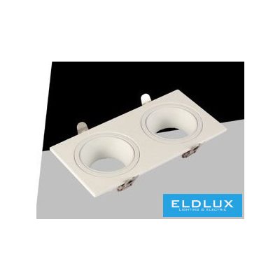 UNIVERSO Süllyesztett spot lámpa 1xGU10 IP20 Fehér 175x88x31mm kivágás:160x75mm 5év