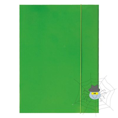 Gumis mappa OPTIMA A/4 fluo zöld 600gr