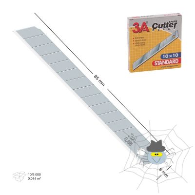 Kicsi 9 mm széles barkácskés betét - 10 db/csomag