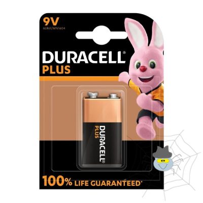 Elem DURACELL MN 1604 K1 Plus 9V 1-es