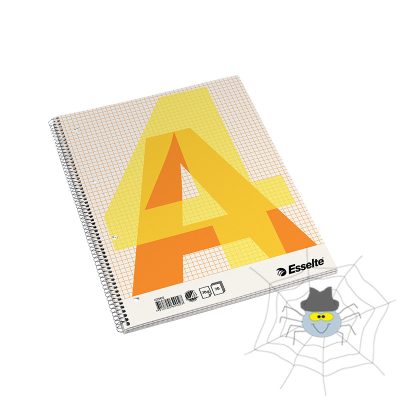 Spirálfüzet ESSELTE A/4 70 lapos perforált lyukasztott kockás