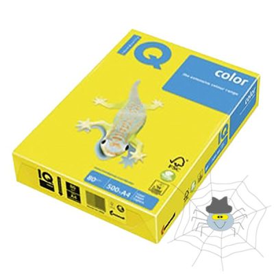 IQ Color A4/80 gr. színes fénymásolópapír - "CY39" intenzív kanárisárga - 500 ív/csomag