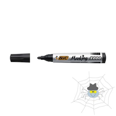 Alkoholos marker BIC 2000 kerek fekete