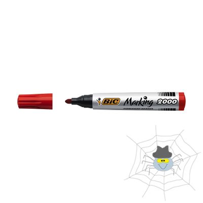 Alkoholos marker BIC 2000 kerek piros