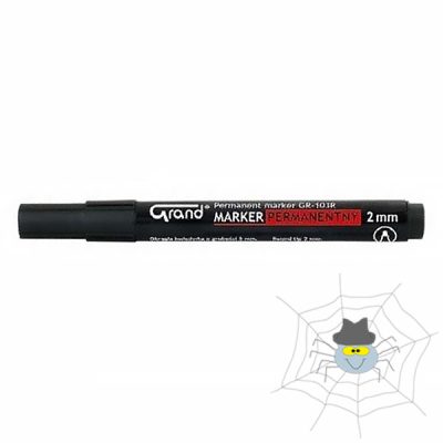 GRAND alkoholos marker, kerek hegy - fekete