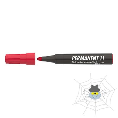 Alkoholos marker ICO Permanent 11 piros