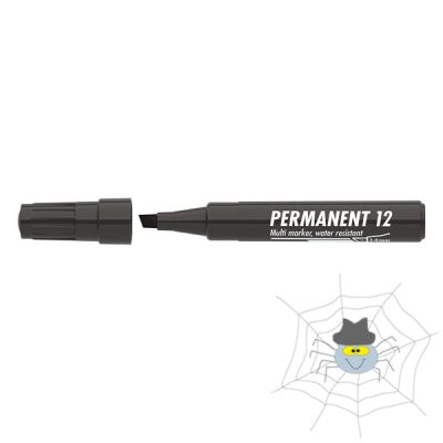 Alkoholos marker ICO Permanent 12 fekete