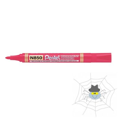 Alkoholos marker PENTEL N850 kerek hegy piros