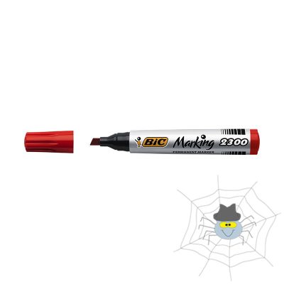 BIC 2300 alkoholos vágott hegyű marker vágott - piros