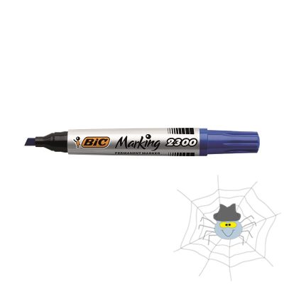 BIC 2300 alkoholos vágott hegyű marker vágott - kék