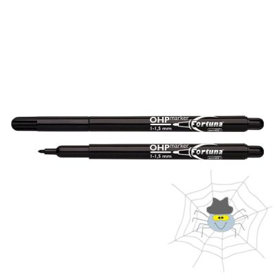 FORTUNA OHP M 1 - 1,5 mm permanent marker - fekete
