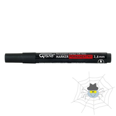 GRAND permanent marker, vágott hegy - fekete