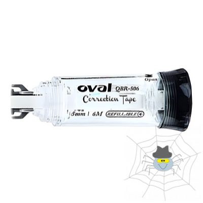 Hibajavító roller OVAL QBR-506 utántölthető+betét 5mmx6m