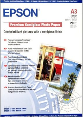 Epson A/3 Prémium Félfényes Fotópapír 20Lap 251g (Eredeti)