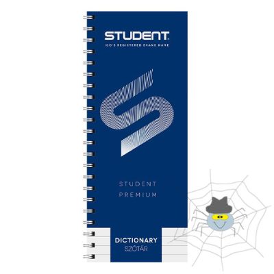 Szótárfüzet spirálos ICO Student Prémium 40 lapos