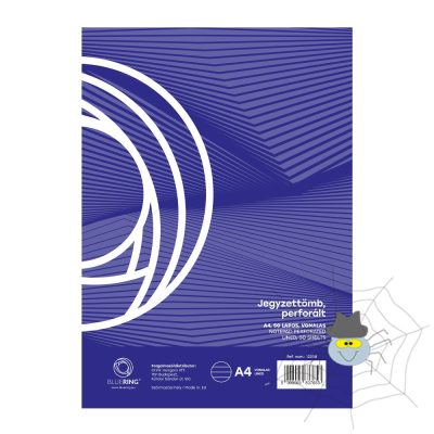 Jegyzettömb perforált, A4, 50lap, Bluering® vonalas