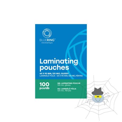 Lamináló fólia 65x95mm, 125 micron 100 db/doboz, Bluering®
