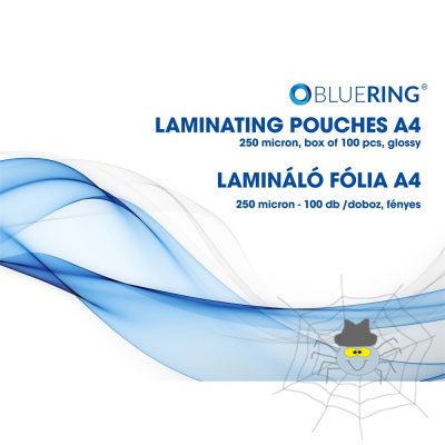 Lamináló fólia A4, 250 micron 100 db/doboz, Bluering®