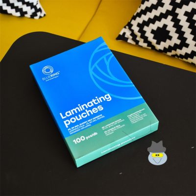 Lamináló fólia A5, 80 micron öntapadó hátlappal 100 db/doboz, Bluering®,