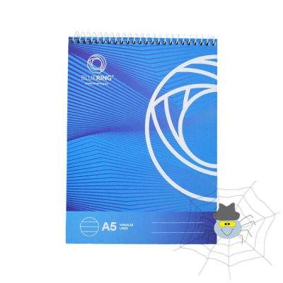 Jegyzettömb spirálozott, A5, 60lap, Bluering® vonalas