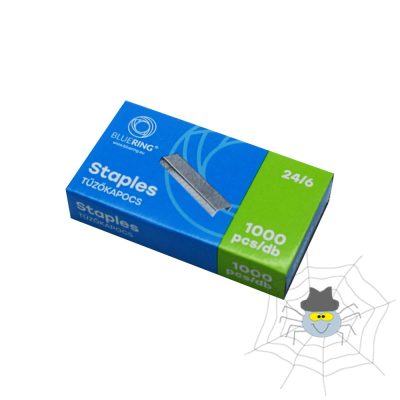 Bluering® 24/6 hegyezett tűzőkapocs - 1000 db/doboz