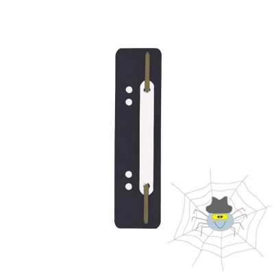 Gyorsfűző szerkezet, lefűzőlapocska, PP Durable 25 db/csomag, fekete