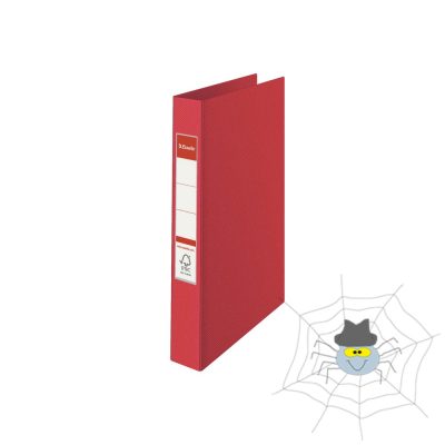 Gyűrűskönyv A4, 4,2cm, 4 gyűrű, PP Esselte Standard Vivida piros