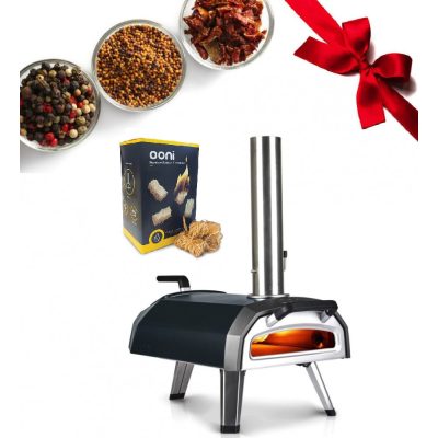 Ooni Karu 2 vegyes tüzelésű pizza kemence - Ajándék Prémium gyújtókockával és Fűszercsomaggal