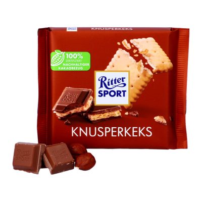 Ritter Sport kekszes tejcsokoládé 100gr
