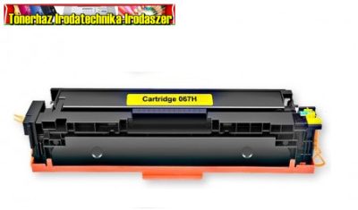 CANON CRG067H UTÁNGYÁRTOTT TONER YELLOW 2.350 OLDAL KAPACITÁS (CRG-067H) Chipes
