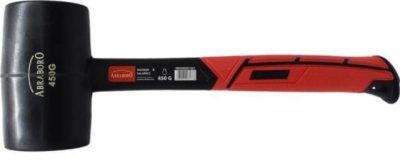 ABRABORO Gumi kalapács 0,45 kg fekete