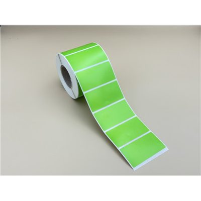 70x35mm PP Gloss műanyag címke 1000 db/40gy - ZÖLD tónus (P375)