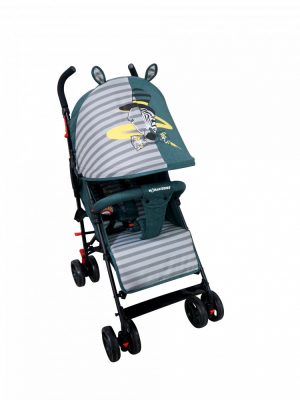 Mama Kiddies Mignon full extrás esernyőre csukható sport babakocsi zebra mintával zöld színben