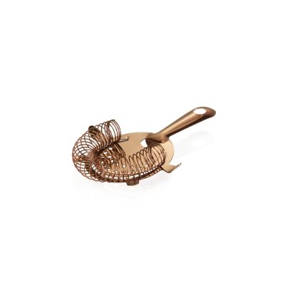 Koktélszűrő 8 x 15 cm PVD bevonatos bronz - német minőség
